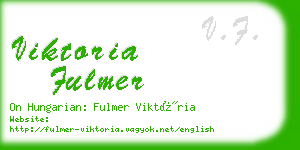 viktoria fulmer business card